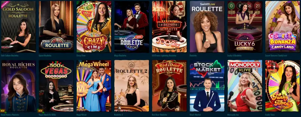 Spinanga Casino live dealer games